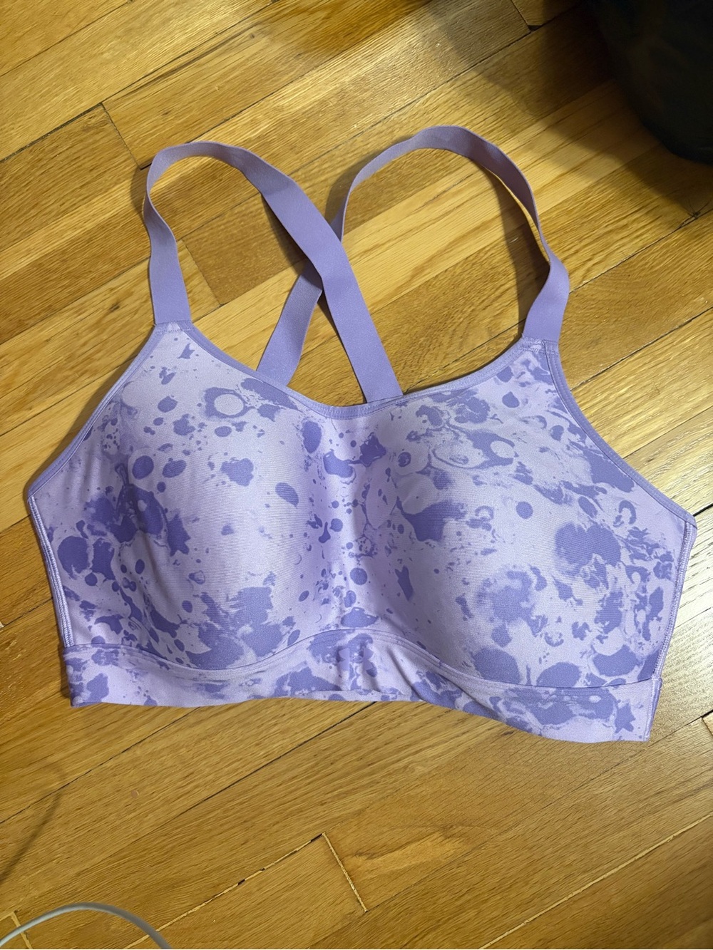 Under Armour Light Purple Printed Sports Bra